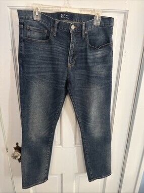GAP Men’s Skinny Jeans 32x28 Light Wash Denim - Rare Size!